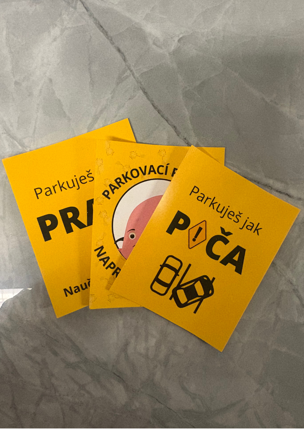Balíček parkovacích samolepiek