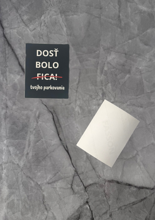 (Předprodej) Samolepka „DOSŤ BOLO FICA tvojho parkovania“